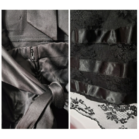 Torrid black lace pleated halter dress size 26 - Picture 4 of 5